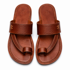 Sandales en cuir pour hommes, design élégant