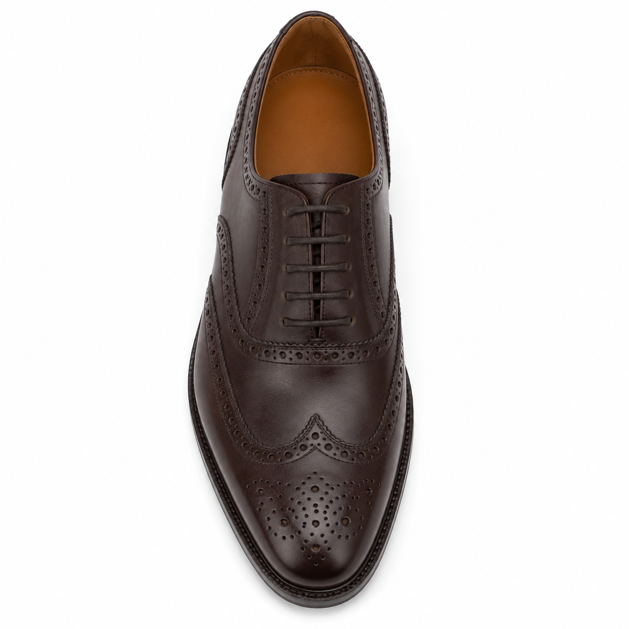 Semelle en cuir de la chaussure richelieu