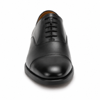 Chaussure Derby en cuir noir vue du dessus