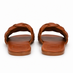 Sandales en cuir tressé pour hommes.