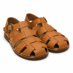 Sandales marron avec fermeture à boucle