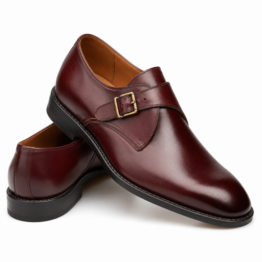 Détail de la boucle de la chaussure Monk