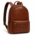 Vue de face du sac à dos en cuir bamlyno