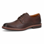 Chaussures Oxford homme marron en cuir confort à lacets élégants