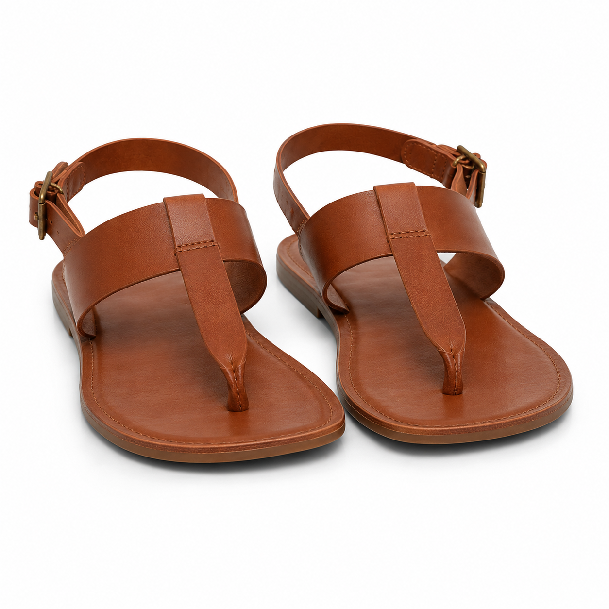 Boucle réglable sur sandales marron