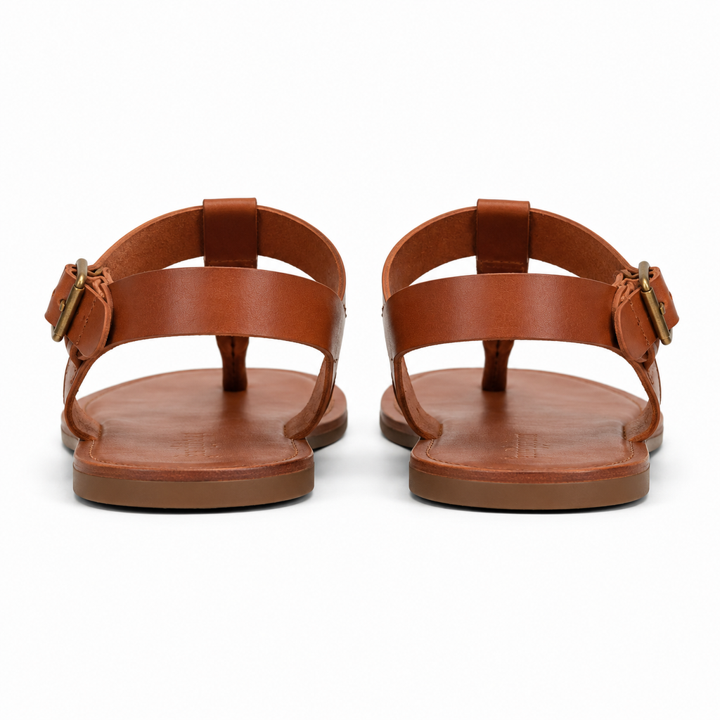 Sandales unisexe en cuir véritable