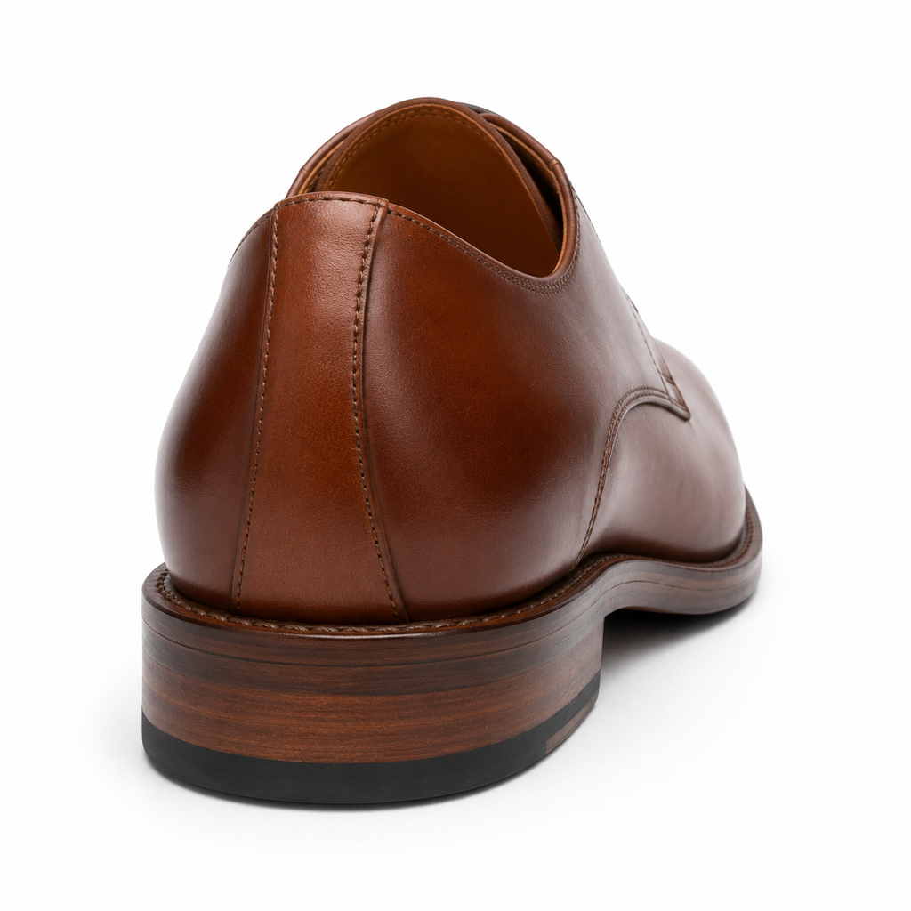 Semelle en cuir de la chaussure Derby marron