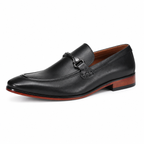 Mocassins homme noirs élégants à enfiler avec semelle confort