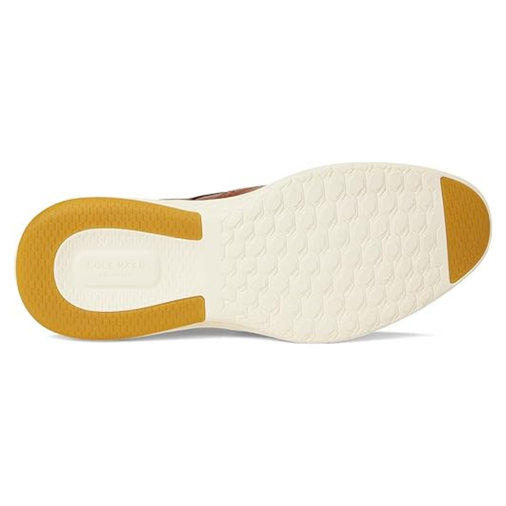 Chaussures Oxford wingtip homme brun et ivoire confort premium