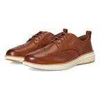 Chaussures Oxford wingtip homme brun et ivoire confort premium