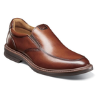 Mocassins homme cognac en cuir souple confort à enfiler élégant