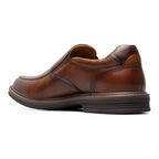 Mocassins homme cognac en cuir souple confort à enfiler élégant