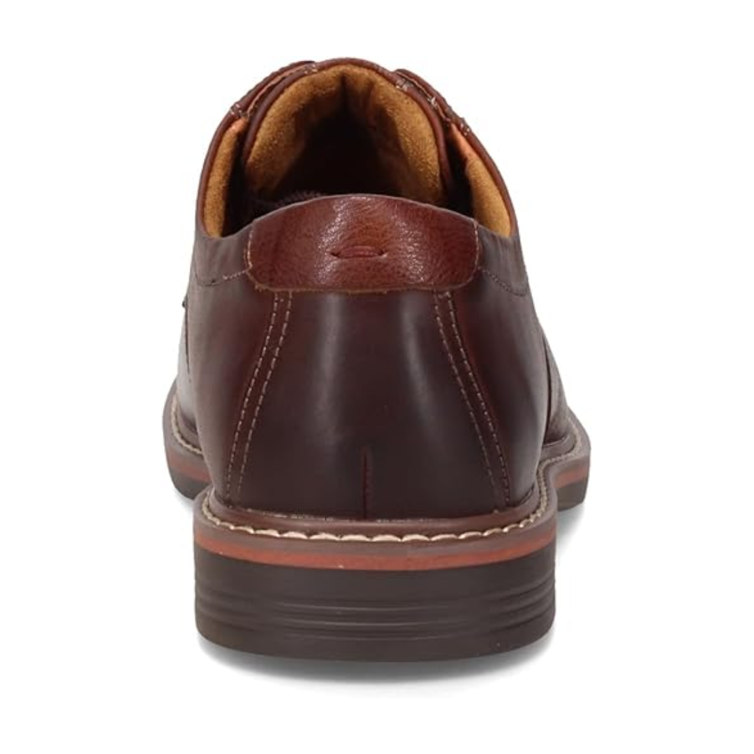 Chaussures Oxford homme marron en cuir confort à lacets élégants