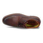 Chaussures Oxford homme marron en cuir confort à lacets élégants