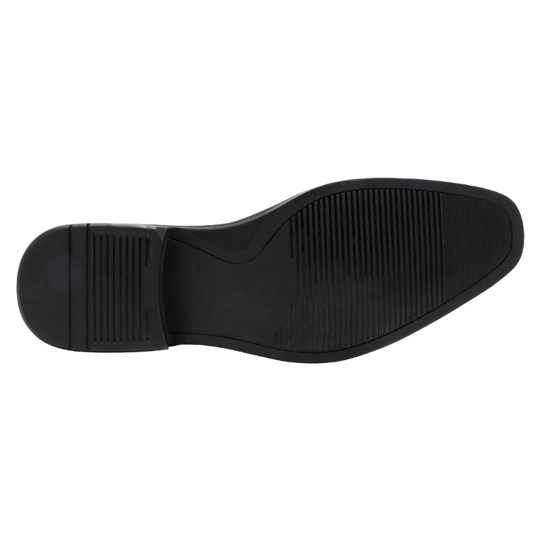 Chaussures Oxford homme noires élégantes à lacets en PU souple