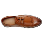 Chaussures Oxford homme marron légères et élégantes à lacets
