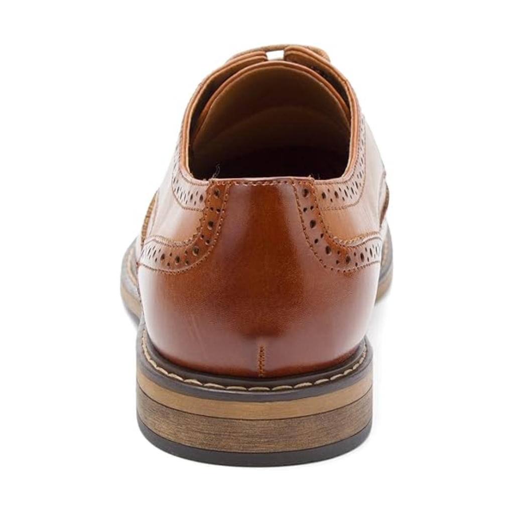 Chaussures Oxford homme marron légères et élégantes à lacets