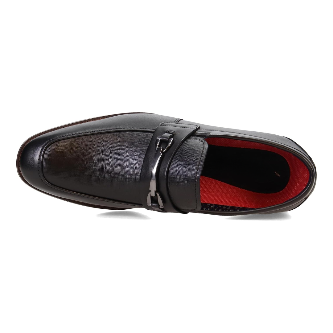 Mocassins homme noirs en cuir à enfiler style élégant Kaylor