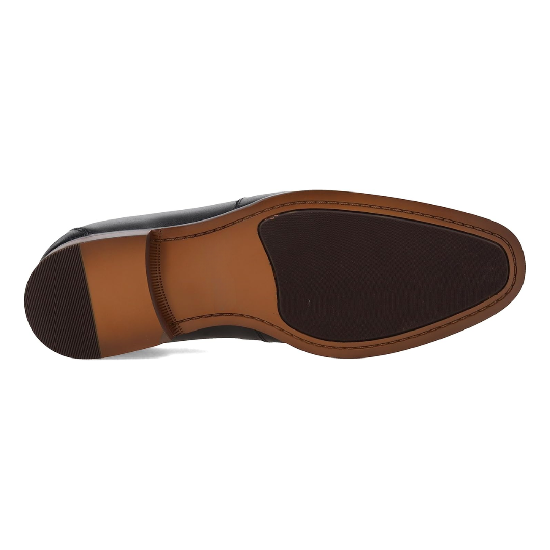 Mocassins homme noirs en cuir à enfiler style élégant Kaylor