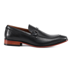 Mocassins homme noirs élégants à enfiler avec semelle confort