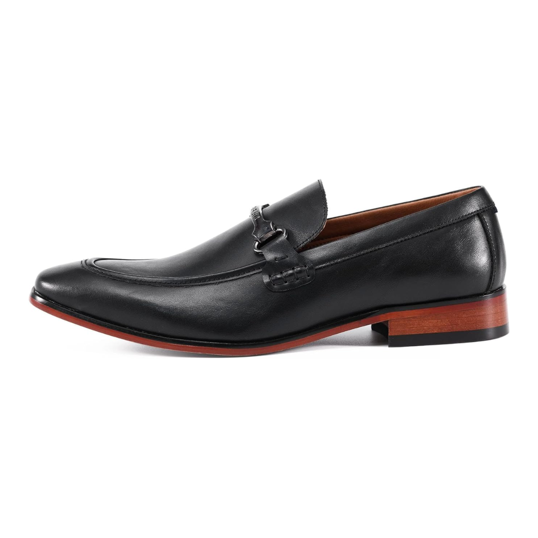 Mocassins homme noirs élégants à enfiler avec semelle confort