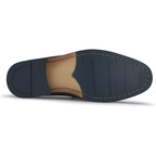Mocassins homme élégants avec boucle mors en similicuir noir