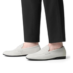 Mocassins homme en daim sable légers et confortables à enfiler