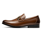 Mocassins homme marron foncé élégants à enfiler style formel