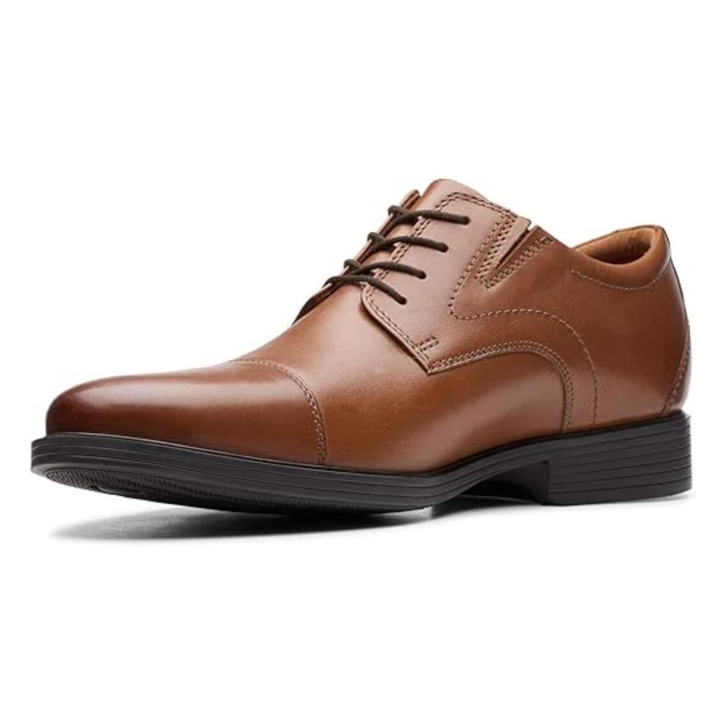 Chaussures Oxford homme en cuir brun foncé à lacets élégants