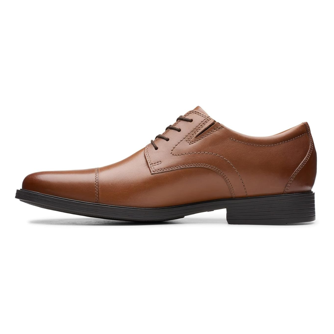 Chaussures Oxford homme en cuir brun foncé à lacets élégants