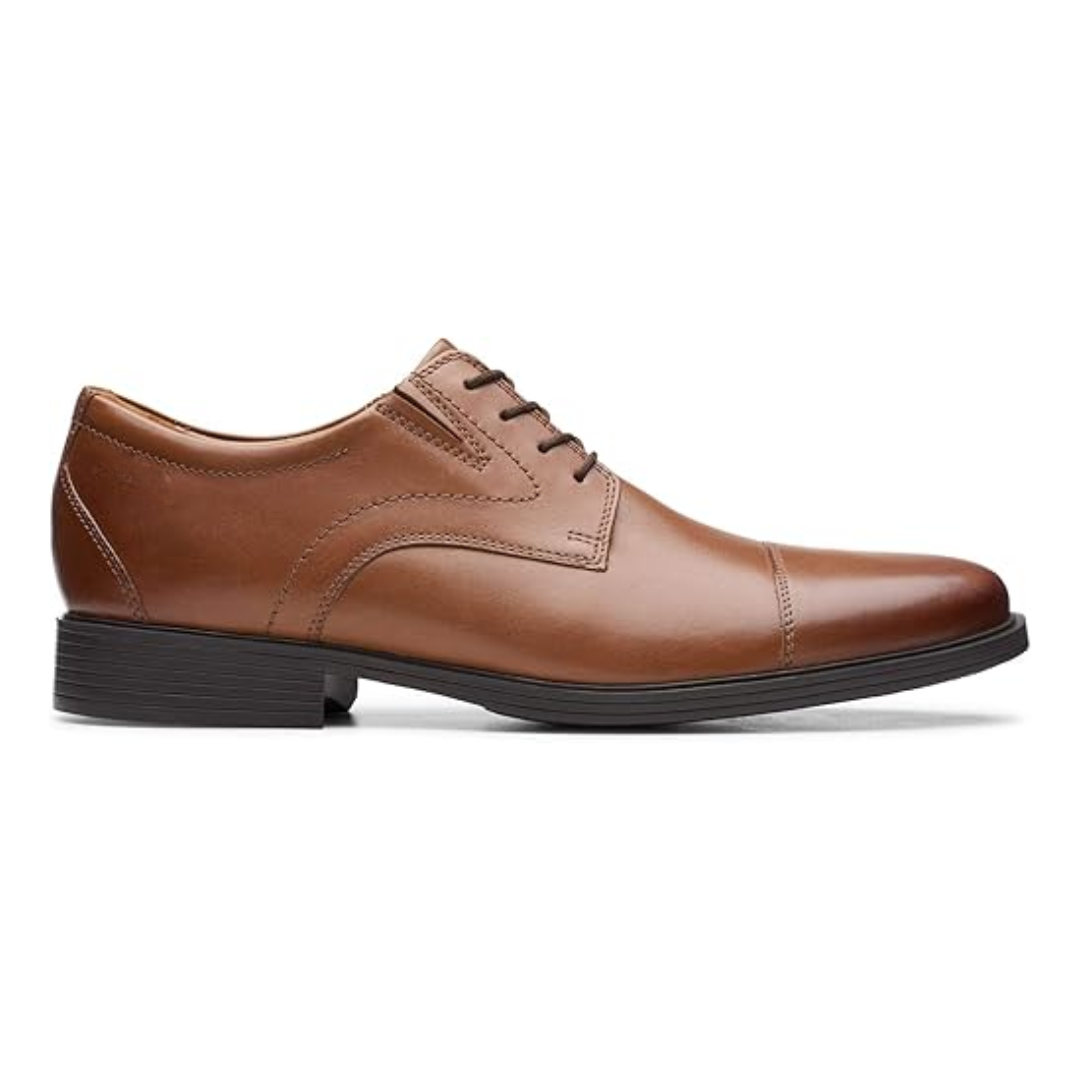 Chaussures Oxford homme en cuir brun foncé à lacets élégants