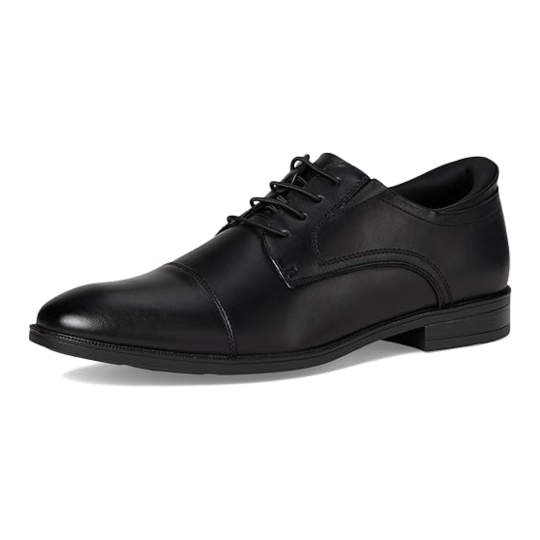Chaussures Oxford homme noires confortables à enfiler élégantes